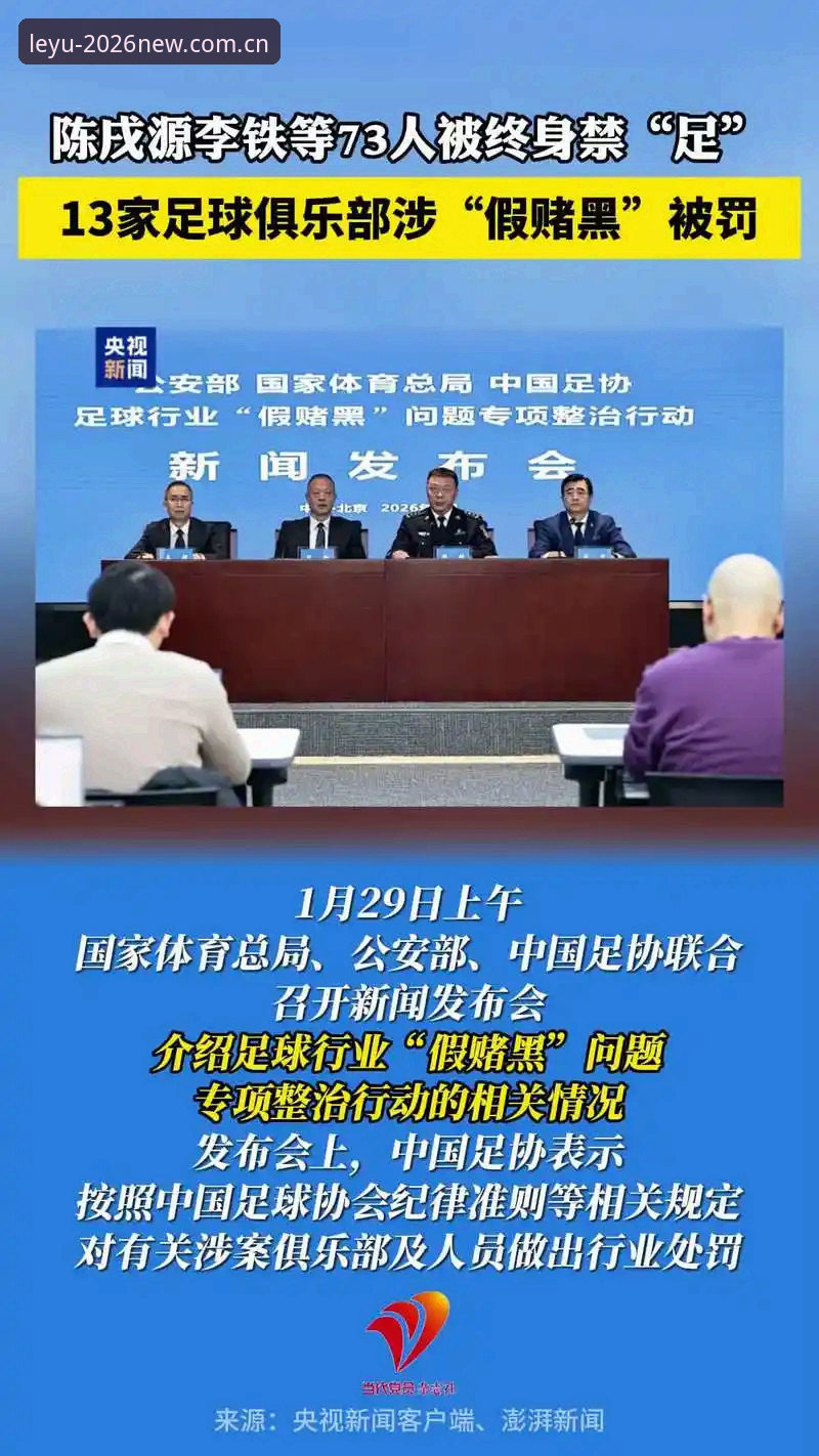 乐鱼注册流程 足协第三批禁足名单全面评测:65人受罚背后的中国足球反腐风暴